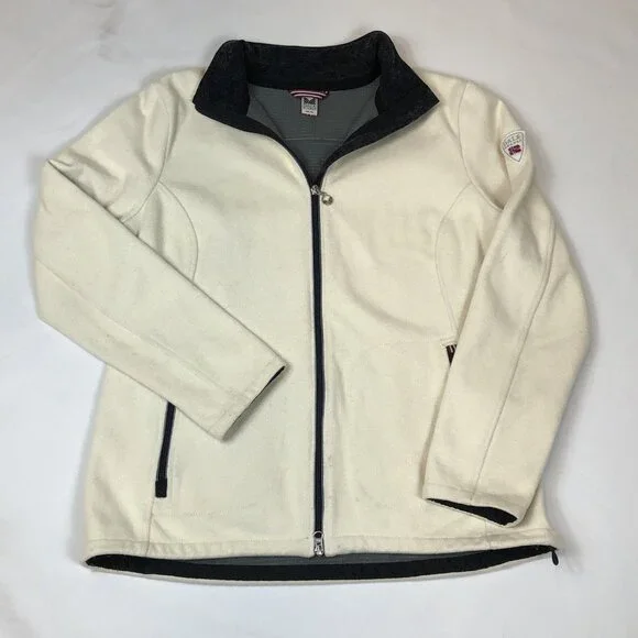 Dale of Norway Womens White Full Zip Weatherproof Nano Cardigan Sweater Size XL - Picture 14 of 14